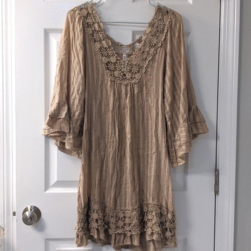 Tan Cover Up Dress